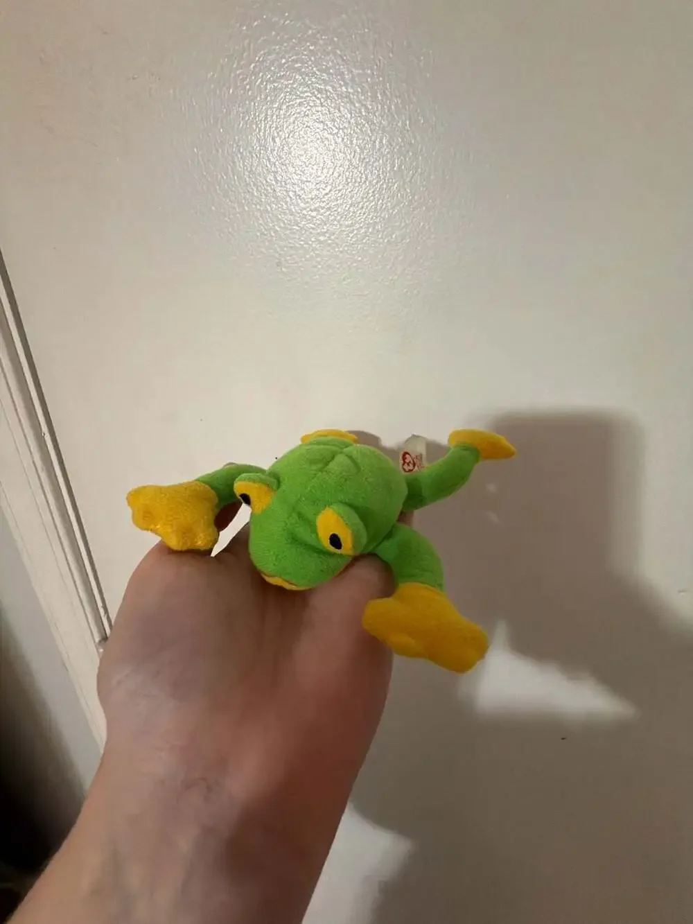 Vintage Ty Teenie Beanie Baby Smoochy the Frog Plush